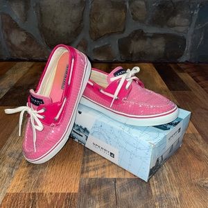 💥HP💥 Sperry Bahama Pink Sequins